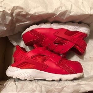 Red Nike Huaraches-Toddler size 8 only worn twice